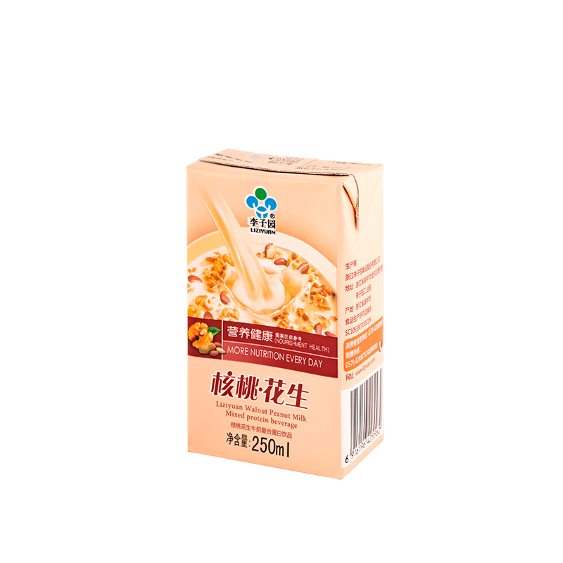 核桃花生牛奶复合蛋白饮品，单瓶净含量250ml